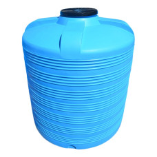 Емкость V 8000 л вертикальная синяя д.2200x2380