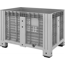 Контейнер iBox перфорированный на 4 ножках 1200х800х800 мм серый