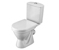 Унитаз-компакт Алькор (ант.вспл., косой выпуск, 2 реж, крышка ПП, ниж.подкл.) Ш350*В765*Г670 SANTEK