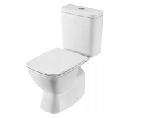 Унитаз-компакт НЕО RIMLES SOFT (прям.вып.,тонкое сиденье дюро,2 реж.,ниж.подкл.) безободковый SANTEK