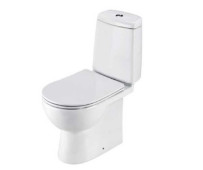 Унитаз-компакт ОСТИН SOFT (прямой выпуск, 2 режим, крышка тонкая,ниж.подкл.) Ш350*В790*Г650 SANTEK