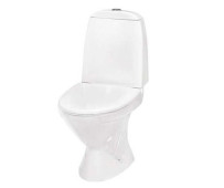 Унитаз-компакт Полар (косой выпуск,2 режим, крышка дюропласт,ниж.поккл.) Ш360*В780*Г660 SANTEK