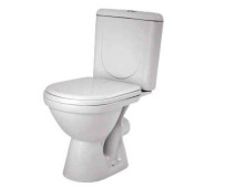 Унитаз-компакт Сенатор-Люкс (прямой вып., 2 реж., крышка дюро., ниж.подкл.) Ш375*В790*Г670 SANTEK