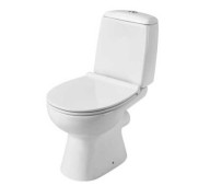 Унитаз-компакт Цезарь (прямой вып.,2 реж., крышка дюропласт,SC, ниж.подкл.) Ш370*В769*Г655 SANTEK