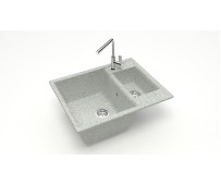 Мойка мат. (190/Q10) J190G36 Жаклин СВЕТЛО-СЕРЫЙ 605x490x210 "КАРЕЛЬСКИЙ КАМЕНЬ"