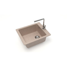 Мойка мат. (8/Q5) J8G34 Линди ПЕСОЧНЫЙ 500x425x195 "GLANZ"