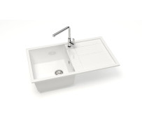 Мойка глянец L17G31 Рони БЕЛЫЙ d850x500х196 "GLANZ"