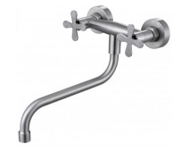 .SUS FMARK 361 FS8533 Смеситель д/кухни от стены букса 1/2. нерж.sus304