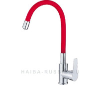 Смеситель HAIBA для кухни HB70112-6 с гибким изливом красный