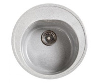 Мойка SIMGRAN S-3 кухонная 490*170 круглая гранит СЕРЫЙ ГЛЯНЕЦ