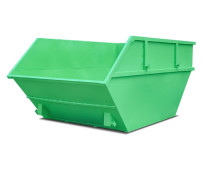 Металлический мусорный контейнер 8 м3 (бункер, лодка)