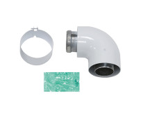 Отвод 90x60/100 с отверстиями Vaillant (арт. 18059)