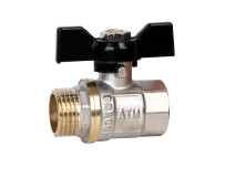 Кран шаровой 1 В/Н ViEiR бабочка